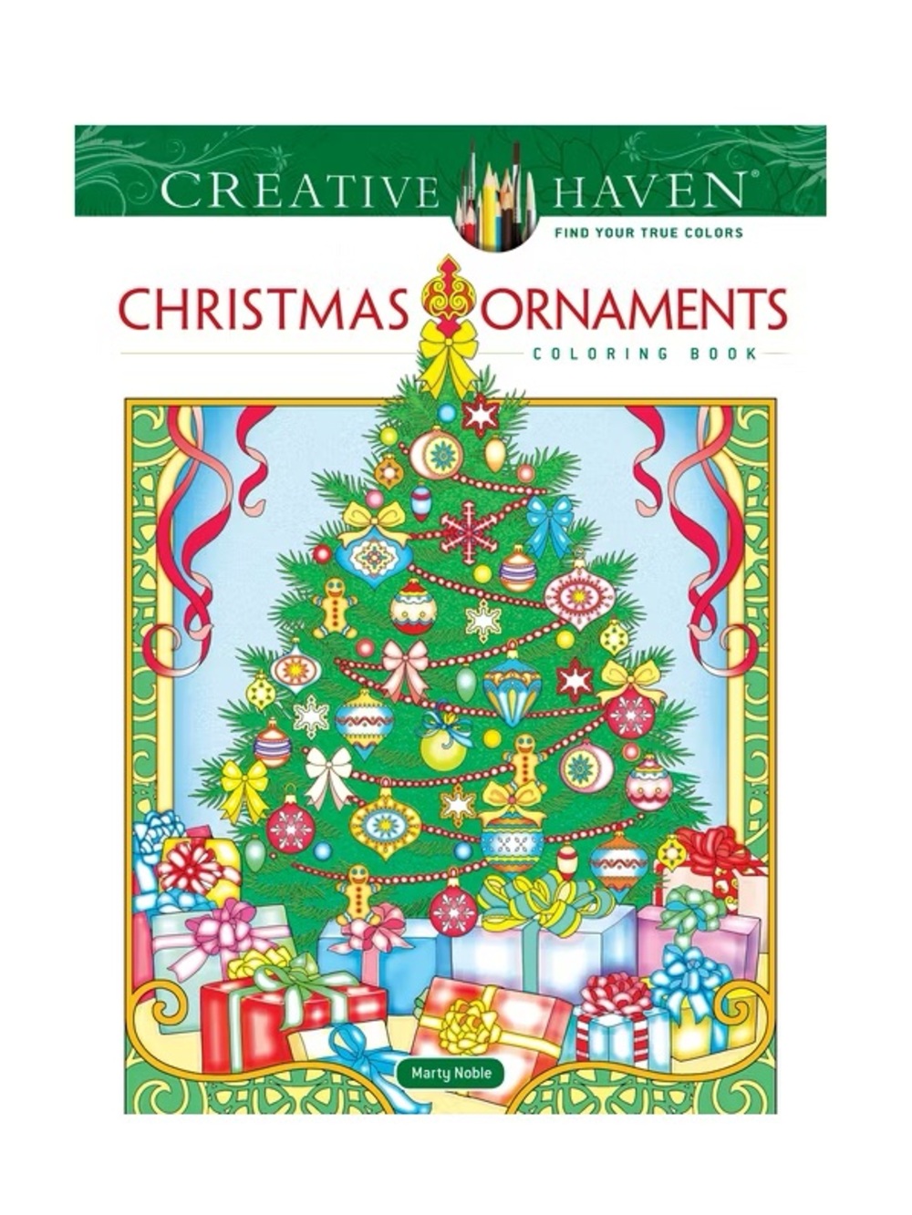 Christmas Ornaments Coloring Book - Green
